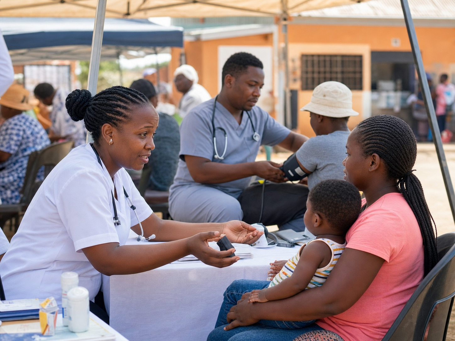 Rugare Medical team members at a community outreach event