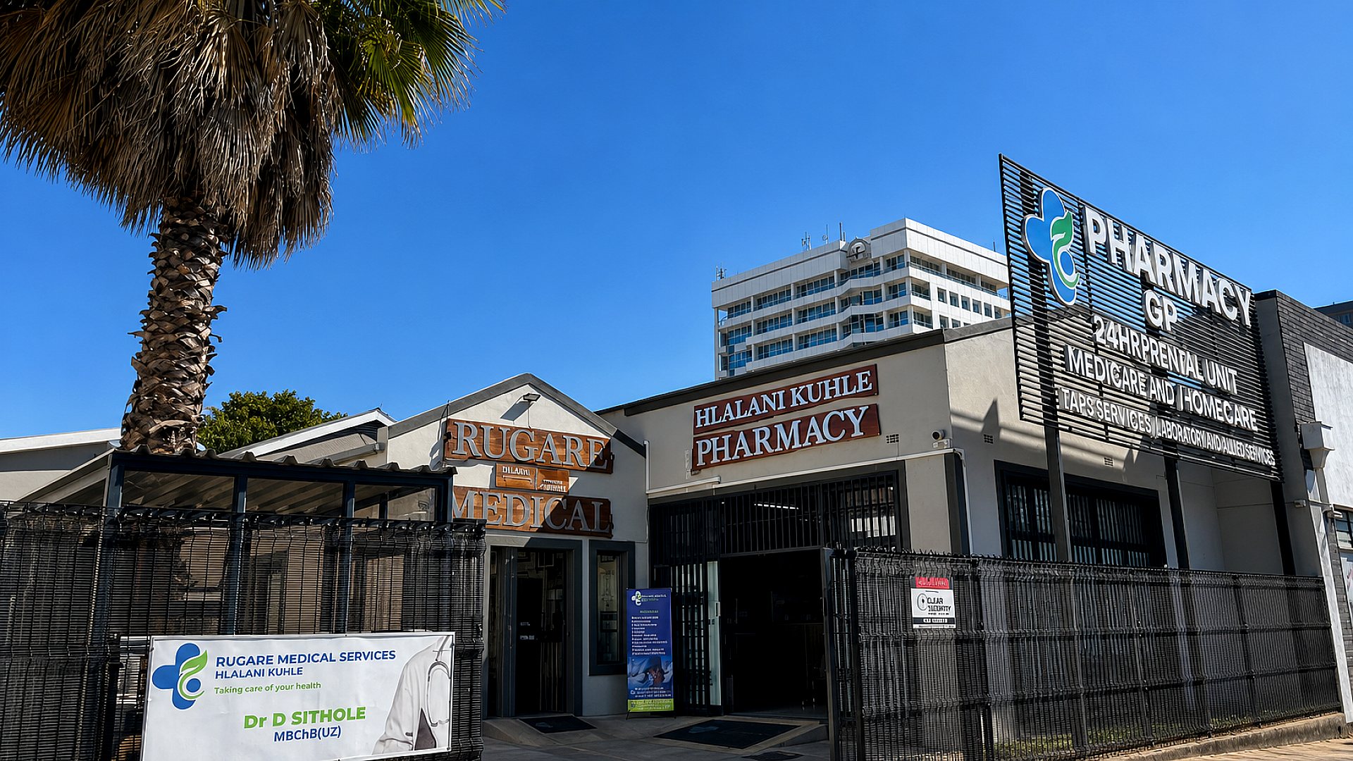 Rugare Medical and Hlalani Kuhle Pharmacy facility in central Bulawayo